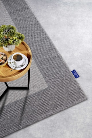 Alfombra de lana - Beige y marrón