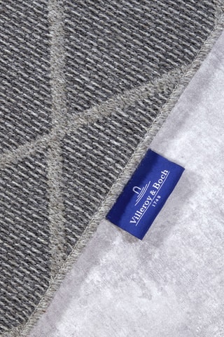 Alfombra de lana - Gris y marrón