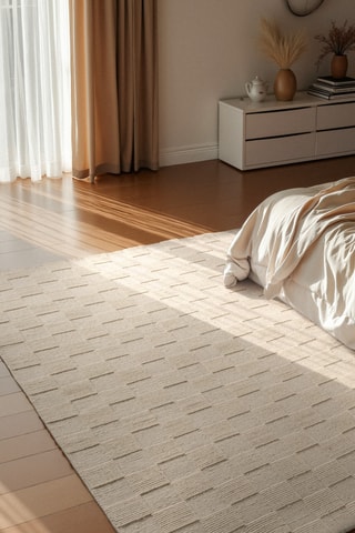 Alfombra de lana - Blanco