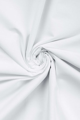 2 fundas de almohada de satén de algodón Oxford - Blanco