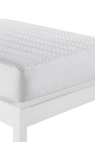 Protector de colchón de algodón - Blanco