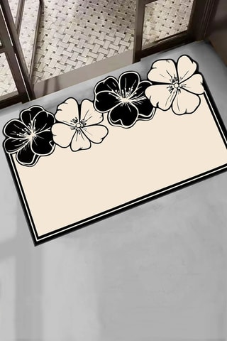 Alfombra de baño Morpho - Crudo - 60 x 100 cm