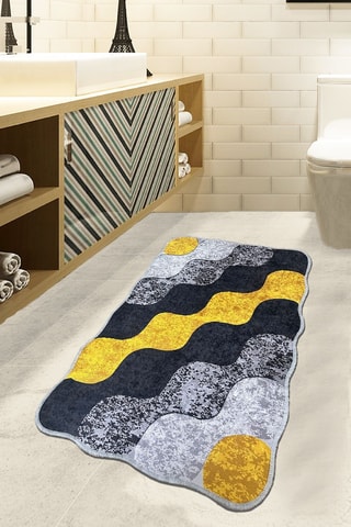Alfombra de baño - Amarillo - 70 x 120 cm