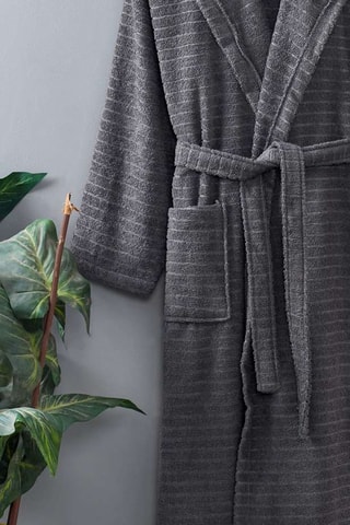 Albornoz con capucha - Antracita