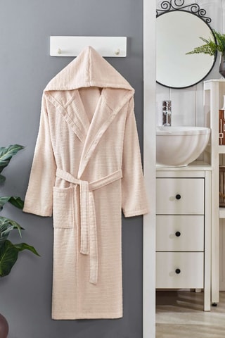 Albornoz con capucha - Beige