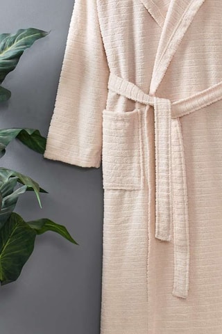 Albornoz con capucha - Beige