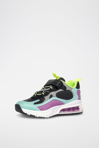 Tenis Trilly - Celeste y negro