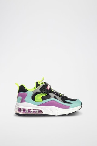 Tenis Trilly - Celeste y negro