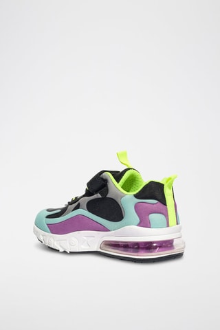 Tenis Trilly - Celeste y negro