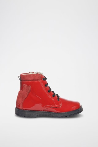 Botines con brillo Play Casual - Rojo