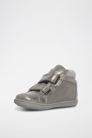 Botines de piel Baby Box - Gris oscuro