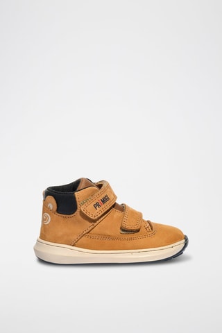 Zapatillas altas de piel Baby Float - Camel