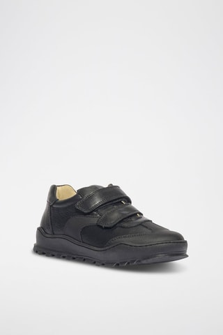 Zapatillas de piel Boy School - Negro