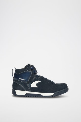 Zapatillas altas de nobuk Stylish - Azul marino