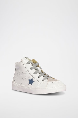 Zapatillas altas de piel B&G For Change - Blanco