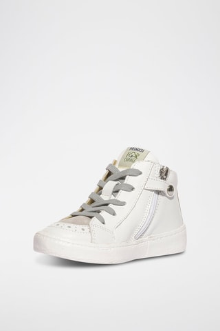 Zapatillas altas de piel B&G For Change - Blanco