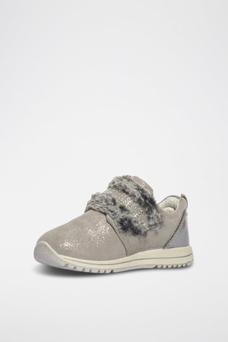 Zapatillas de piel Baby Tiguan - Gris