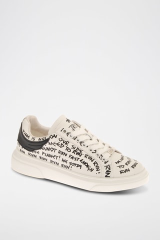 Zapatillas de piel - Blanco