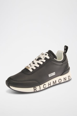 Zapatillas de piel - Negro