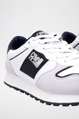 Zapatillas de nobuk - Gris y azul