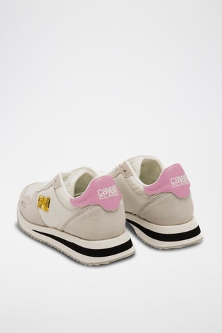 Zapatillas de nobuk - Topo y beige