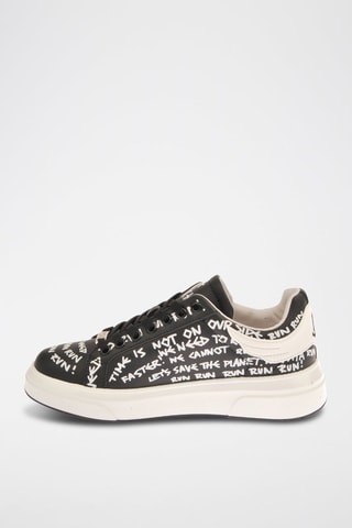 Zapatillas de piel - Negro