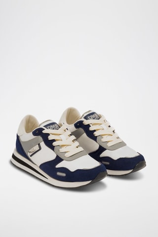 Zapatillas de nobuk - Beige y topo