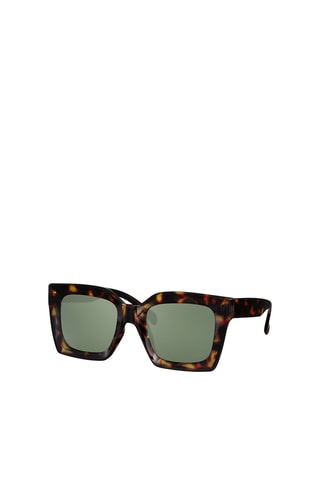 Lunettes de soleil femme - Catégorie 3 - Vert, jaune et marron