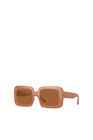 Lunettes de soleil femme  -  Catégorie 3 - Beige et marron