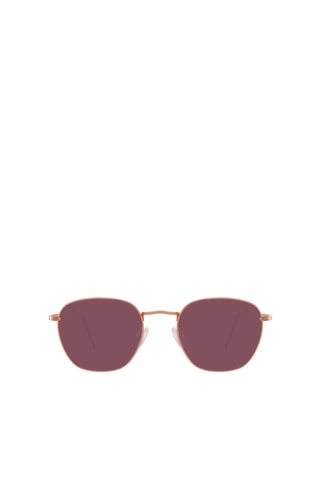 Lunettes de soleil mixte - Catégorie 3 - Doré rose