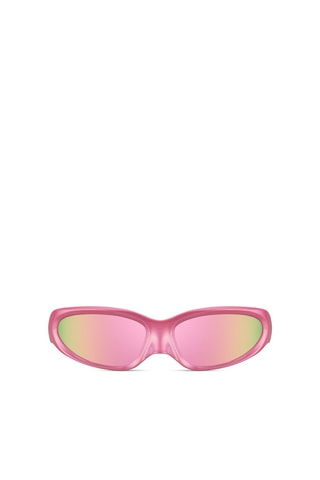 Lunettes de soleil mixte - Verres effet miroir - Catégorie 3 - Rose