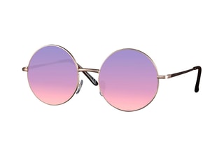 Lunettes de soleil femme - Catégorie 3 - Marron, violet et doré