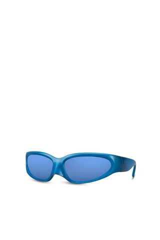 Lunettes de soleil mixte - Verres effet miroir - Catégorie 3 - Bleu