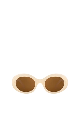 Lunettes de soleil femme - Catégorie 3 - Beige et marron