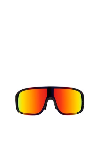 Lunettes de soleil mixte - Verres effet miroir - Catégorie 3 - Noir