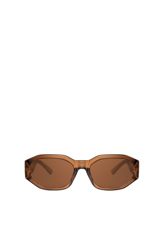 Lunettes de soleil femme - Catégorie 2 - Marron et doré