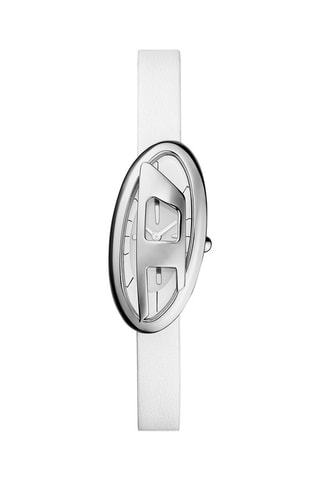 Leren Quartz Horloge - Wit en zilverkleurig