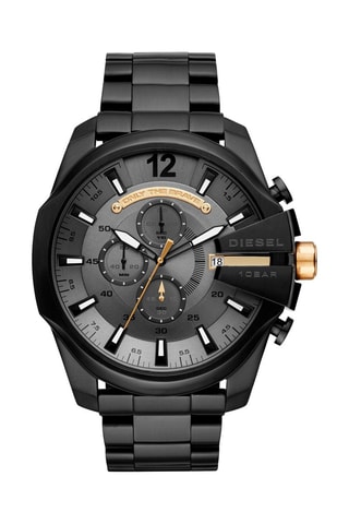 Orologio al quarzo in acciaio - Cronografo - Nero