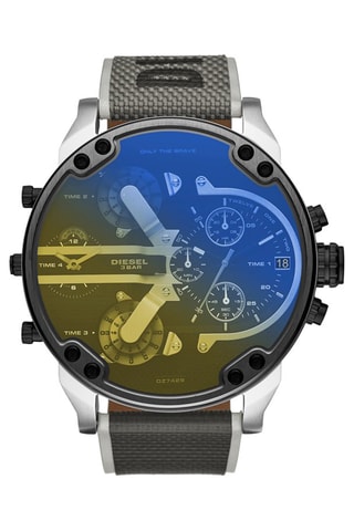 Orologio al quarzo in nylon MR. Daddy 2.0 - Grigio e argentato