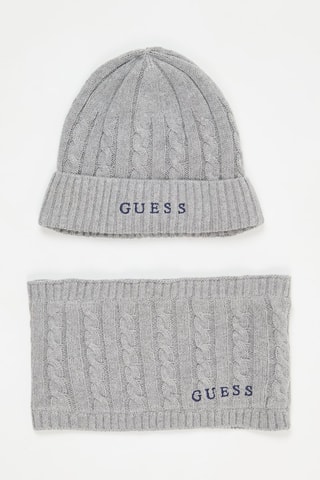 Bonnet et snood - Gris chiné