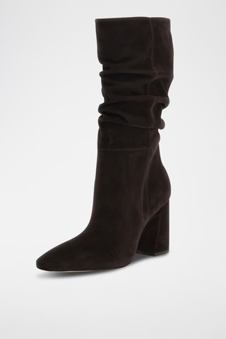 Bottes en nubuck - Marron foncé