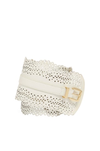 Ceinture en cuir - Blanc