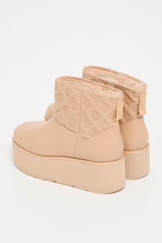 Bottines fourrées plateformes - Camel