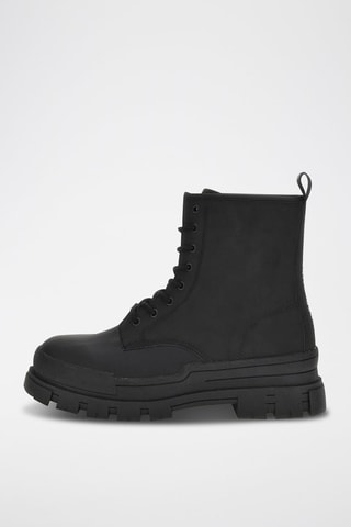 Bottines en cuir - Noir