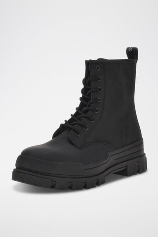 Bottines en cuir - Noir