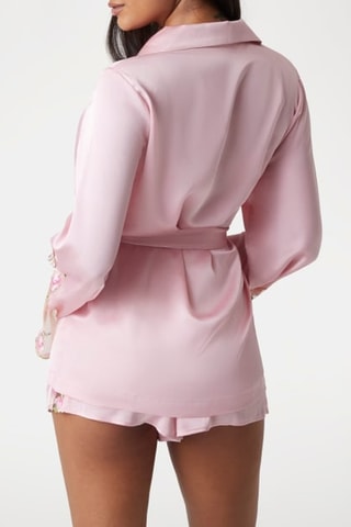 Déshabillé et short Loredana - Rose poudré