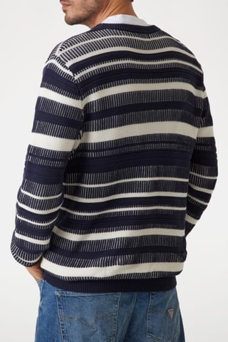 Pull Grover - Bleu nuit et blanc