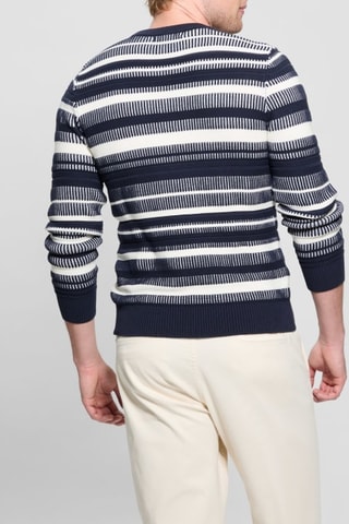 Pull Grover - Bleu nuit et blanc