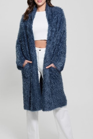 Gilet long Nori - Bleu cobalt