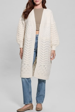 Gilet long Valeria - Ecru